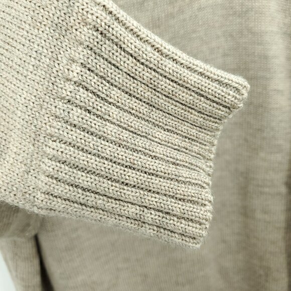 WooLovers 100% British Wool Crewneck Sweater L Tan - Picture 10 of 16
